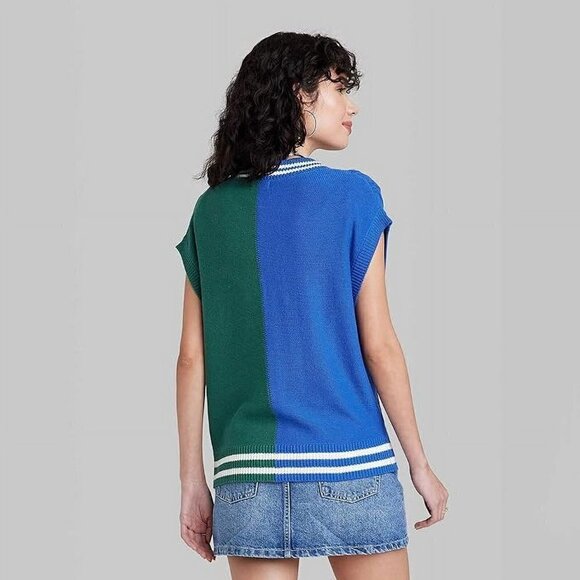 Womens Cable Knit Two Color Sweater Vest | Wild Fable | Small - Picture 3 of 12